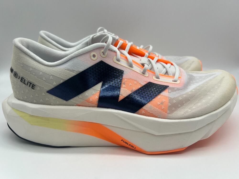 New Balance FuelCell SuperComp Elite v4 White Angora Men's Size 10.5D MRCELCW4